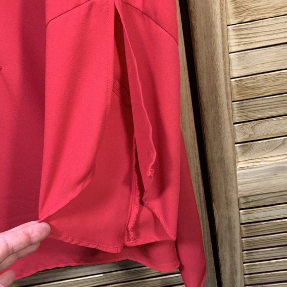 Pioneer Woman Pink Blouse Embroidered V Neck Size Large - Picture 4 of 8